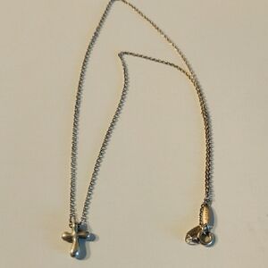 Tiffany & Co. Silver Cross Pendant Necklace